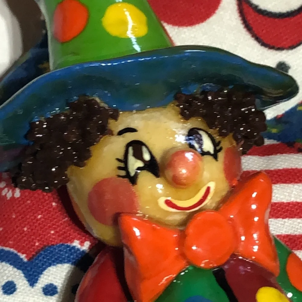 Clown Christmas ornaments 70s clown Christmas ornaments Creepy Clown